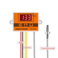 Pengontrol Suhu Cerdas Mini ZFX W3003 Thermostat Regulator Termokopel Tipe K 12V 24V 220V