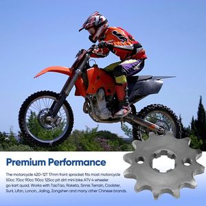 Piñón Delantero de Motocicleta <span class=keywords><strong>420</strong></span> 12T 17mm para 50-160cc TaoTao Loncin Roketa Coolster y Más ATV Quad Dirt Bike 4 Ruedas - Product Image 4