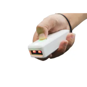 2D Mini Wireless Portable Barcode Reader QR Code Hand Barcode Scanner Support To Connect To Mobile Phone Via BT Mode