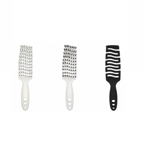 Brosse à cheveux professionnelle à rouleau en céramique avec poignée en caoutchouc antidérapante pour démêler et lisser les cheveux en douceur - Product Image 4