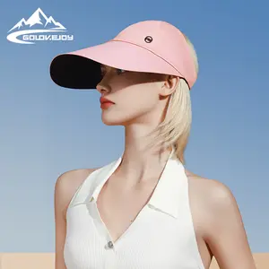 Bluevejoy topi pelindung matahari lari Logo kustom topi Visor Golf bordir desain olahraga luar ruangan untuk pria wanita