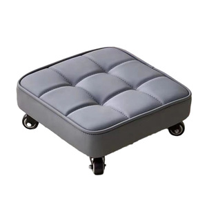 Taburete cuadrado con ruedas omnidireccionales, taburete para cambiar zapatos para el hogar, para adultos y niños - Product Image 4