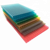 Feuille de polycarbonate de 10mm 12mm 16mm pour l'usage extérieur Plaques creuses de lucarne de dôme en plastique transparent pour l'impression