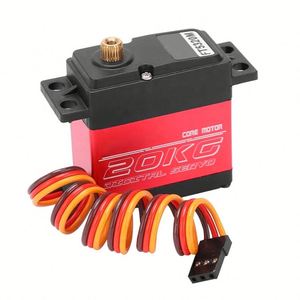 Customizable 20Kg Core Motor Metal Gear 180 Dergree Digital Servo for Rc Robot Arm/Tamiya Mini 4wd Scx24 <b>Toys</b> Car Robotics Servo - Product Image 2