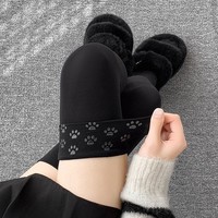 Bas cuissardes antidérapants en silicone, en velours, au-dessus du genou, élastiques, opaques, longs, pour femmes et filles