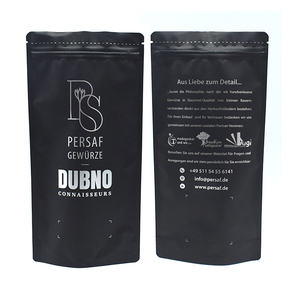 LT Custom Recyclable <strong>Black</strong> 50 <strong>Grams</strong> Resealable Zipper Closer Character Plastic Aluminum Foil Coffee Bag Stand up Pouch Packaging - Product Image 1