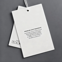 Étiquettes suspendues personnalisées de luxe écologiques en papier avec estampage à chaud or/argent et finition gaufrée pour vêtements, chaussures, sacs - Identité de marque