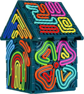 Tavola Sensoriale 3D Anti-Stress per Ansia, Autismo, <span class=keywords><strong>ADHD</strong></span>, 30 Corde in Silicone Silenziose, Calmanti, per Concentrazione, Regalo per Ragazze e Ragazzi - Product Image 1