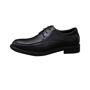 Chaussures Richelieu pour Hommes en Cuir Véritable à Bout Rond, Semelle Souple, Idéales pour le Bureau et les Tenues Habillées, Toutes Saisons, à Lacets, Style Uni - Product Image 4