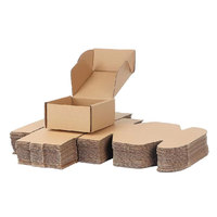 Boîte d'emballage en papier pour envoi postal avec logo personnalisé, vente en gros, couleur recyclée, carton ondulé kraft brun, boîte d'expédition en papier pour envoi postal