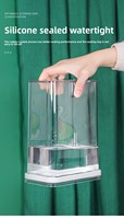Organisateur de cuisine en conteneur transparent écologique de grande capacité, hermétique, pour le stockage des pâtes, des noix, des haricots, des collations