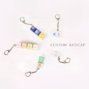 Custom Logo Anime Luminous UV Printed Stress Switches Keycap <b>Keychain</b> Custom Button <b>Fidget</b> Clicker Mechanical Keycap <b>Keychain</b> - Product Image 3
