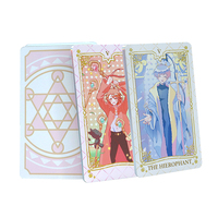 Carte Oracle éducative de dessin animé de mode anglaise pour femmes impression personnalisée divination style cartes oracle tarot