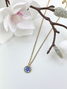 Nuova collana di fiori blu che ti scordino di Me, collana esagonale in resina, gioielli delicati per <span class=keywords><strong>lei</strong></span> - Product Image 4