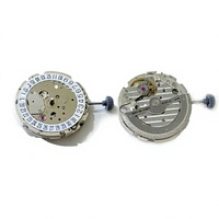 Nuovo Movimento Meccanico Automatico Originale 8217 per Orologio in Metallo, 3.5 Lancette con Piccolo Quadrante Secondario a Ore 9 per 24H, Leggero
