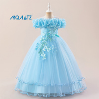 MQATZ Robe de Demoiselle d'Honneur Nouvelle Collection, Robe Tutu Brodé pour Enfants, Robe de Princesse de Mariage pour Filles, Vente en Gros ALP-0031