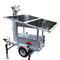 Remolques de Vigilancia Portátiles con Energía Solar, Mini Cámara CCTV de Alta Reutilización, para Monitoreo Vial