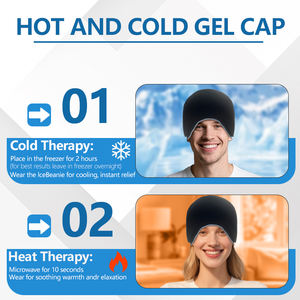 Dipasang topi es pak es bungkus kepala meringankan ketegangan sakit kepala topi pereda untuk mabuk sakit kepala <span class=keywords><strong>Sinus</strong></span> nyeri - Product Image 4