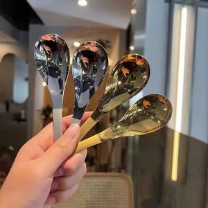 Stainless Steel Spoon Thickened Long Handle Mirror Polished Durable For Soup Eating Drinking Adult Use - Product Image 3