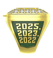 Bague de champion MVP pour homme plaquée or, certifiée CMA, bijoux personnalisés avec pierres précieuses pour athlètes, jeunes, basketball, baseball, anniversaire