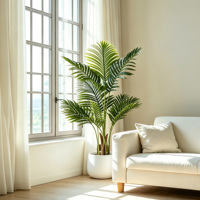 Palmier Areca Artificiel Réaliste, Plante Tropicale Artificielle Bonsaï pour la Décoration de la Maison, du Salon, du Bureau et des Espaces Commerciaux