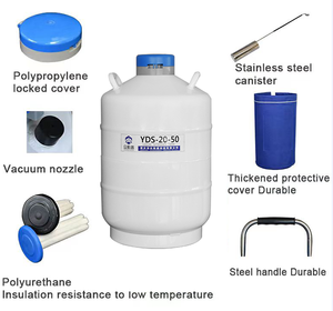 Tanque Criogénico de Nitrógeno Líquido PCZPX 20L de Aleación de Aluminio YDS-20-50 para Uso en Ganadería y Laboratorio - Product Image 3