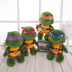 Peluche de 25 cm con Diseño de <span class=keywords><strong>Tortugas</strong></span> <span class=keywords><strong>Ninja</strong></span> de Anime Japonés, Juguetes de Peluche con Logotipo Personalizado, Regalos para Fiestas Infantiles, Decoración, Muñeco de Peluche Suave - Product Image 1