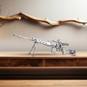 ปืนสไนเปอร์ Piececool <span class=keywords><strong>SVD</strong></span> <span class=keywords><strong>Dragunov</strong></span> ชุดประกอบแบบ 3 มิติ ทำจากโลหะ สแตนเลส ของเล่นประกอบเองสำหรับผู้ใหญ่ - Product Image 6