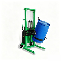 Transpalette numérique semi-électrique pour fûts, capacité 450 kg, capteur de poids, dosage de précision, élévateur rotatif pour fûts d'huile