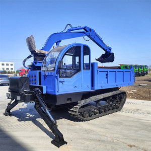 Camion benne sur chenilles Kuangcheng avec bras d'excavatrice, moteur certifié CE 8, boîte de vitesses et système hydraulique importés - Product Image 4