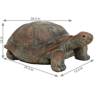 Polyresin 거북이 정원 동상 거북이 잔디 장식 뒷마당과 안뜰 동물 조각 - Product Image 5