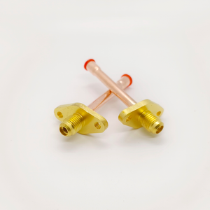 Vanne de charge haute pression en laiton avec oreilles de fixation, filetage SAE 1/4 po, <span class=keywords><strong>tube</strong></span> en <span class=keywords><strong>cuivre</strong></span> 6,35 mm pour réfrigérateur - Product Image 3