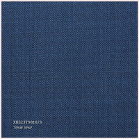Tissu en laine sergée italienne de luxe pour costumes homme, laine mérinos peignée/polyester, qualité supérieure