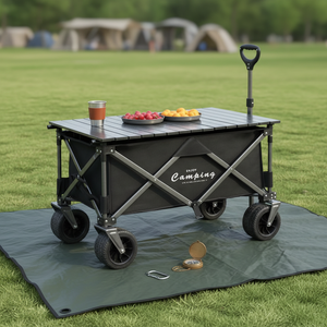 Magnifique <span class=keywords><strong>chariot</strong></span> de camping pliable pour <span class=keywords><strong>jardin</strong></span> et plage, idéal pour les activités de plage et les sorties en camping - Product Image 3