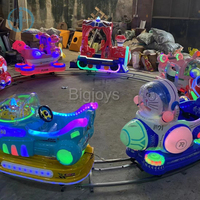 Vente en gros d'usine de petits manèges en train électrique, manèges en parc d'attractions, mini train à chenilles, parcs d'attractions pour enfants à sièges multiples