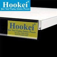 Porte-étiquettes adhésif en PVC pour bord de rayon, pour affichage de prix en supermarché, plastique transparent