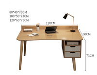 Bureau d'ordinateur multifonctionnel moderne en bois, table de maquillage, table d'étude avec tiroirs, utilisation compacte pour ordinateur portable, haute qualité