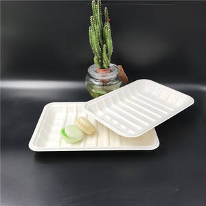 2025 nouveau Style 1000ml jetable biodégradable canne à sucre à emporter <span class=keywords><strong>plateau</strong></span> à viande Bagasse à emporter papier <span class=keywords><strong>plateau</strong></span> à déjeuner pour la nourriture - Product Image 2