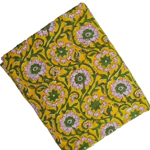 Tela de tapicería estampada a mano, tela india para coser, tela 100% algodón para confección de vestidos, manualidades y costura, OEM ODM - Product Image 1