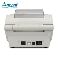 Stiker LAN USB 110mm hitam, mesin cetak industri Thermal POS Label Printer kecepatan tinggi stok WiFi termasuk kabel USB