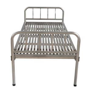 Сверхмощный каркас кровати из нержавеющей стали, одноразмерная современная металлическая плоская кровать для дома, квартиры, отеля, B & B - Product Image 5