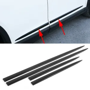 4 Piezas de Molduras Laterales para Carrocería de Automóvil, Tiras Anticolisión de ABS, Molduras Laterales Universales para Puertas, Tiras Antirrayaduras - Product Image 1