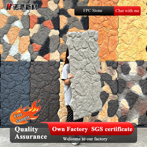 Pannello Murale in Pietra PU Ultra Sottile 3D in Poliuretano per Decorazione Esterna, Pannello FPC Effetto Roccia - Product Image 2