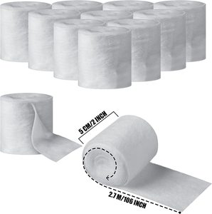 Rouleau de bandage en coton rembourré, gaze médicale élastique, certifié CE, certifié EN 149, <span class=keywords><strong>classe</strong></span> I, non stérile, blanc, pour les plaies - Product Image 4