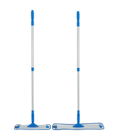 Balai à poussière en microfibre avec plateau en aluminium, fixation velcro facile à remplacer, H1641 H1642, 40CM 60CM