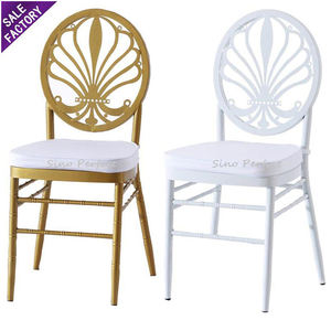 Sinoperfect New Design Wholesales <b>Dining</b> Event Gold <b>White</b> Metal Wedding <b>Dining</b> <b>Chair</b> Dinner <b>Chairs</b> - Product Image 1