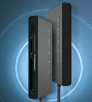 Lector de Tarjetas USB Tipo C 7 en 1, Universal, para Tarjetas CF, SD, TF, XD, MS, 5Gbps, con Indicador LED, Venta al Por Mayor