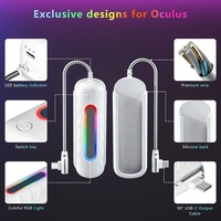 Accessoires VR Bloc-Batterie Portable 5000 mAh Banque d'Énergie Étendue Avec Lumières RGB Multicolores pour Meta/Oculus 2