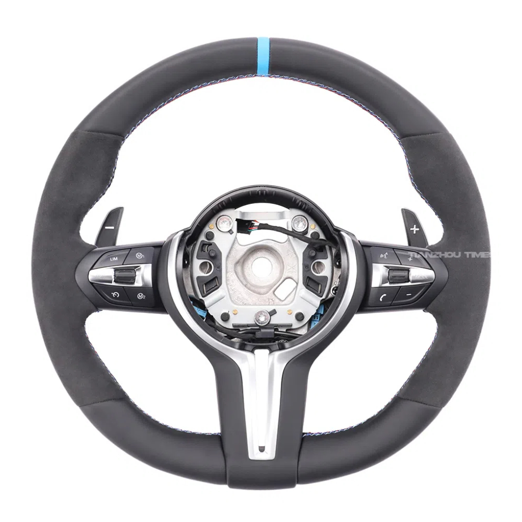 Cuero + medio ante sintético + etiqueta de corrección azul