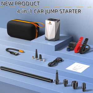 Автомобильное зарядное устройство 4 в 1, 12 В, 24 В, портативное автомобильное зарядное устройство, 12000 мАч - Product Image 6